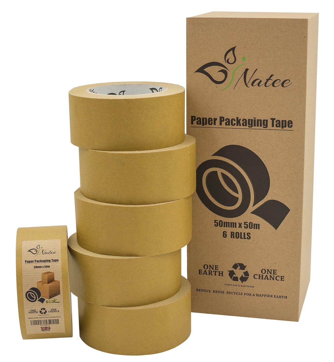 Tape, Adhesives & Fasteners Pack Of 3 Tape Rolls Strong Kraft Paper 