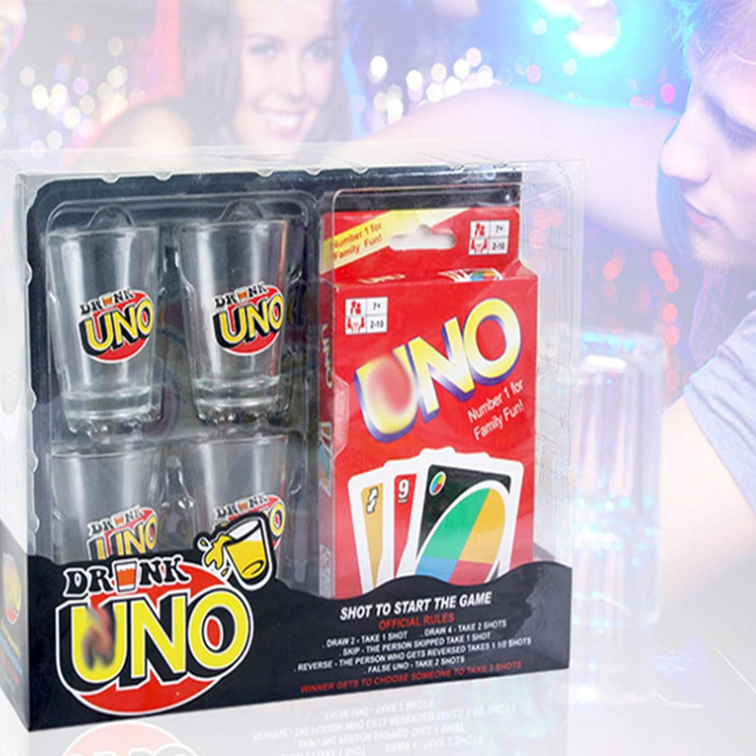 Buy U No Drinking Game U N O Cards Game Adult Set With Shot Glasses Fun Gift Drinking Games For Adults Party Family Card Game Online In Indonesia B08zmm56mw