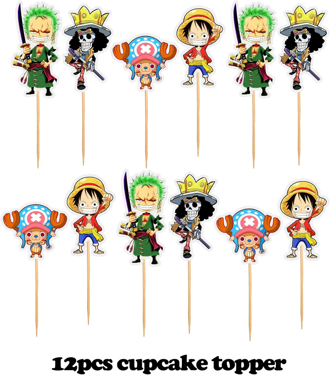 Buy Mester 34pcs One Piece Birthday Party Supplies One Piece Birthday Party Decorations Straw Hat Pirates Happy Birthday Banner Latex Balloon Cupcake Toppers Set Anime Party Supplies For Kids And Boys Online